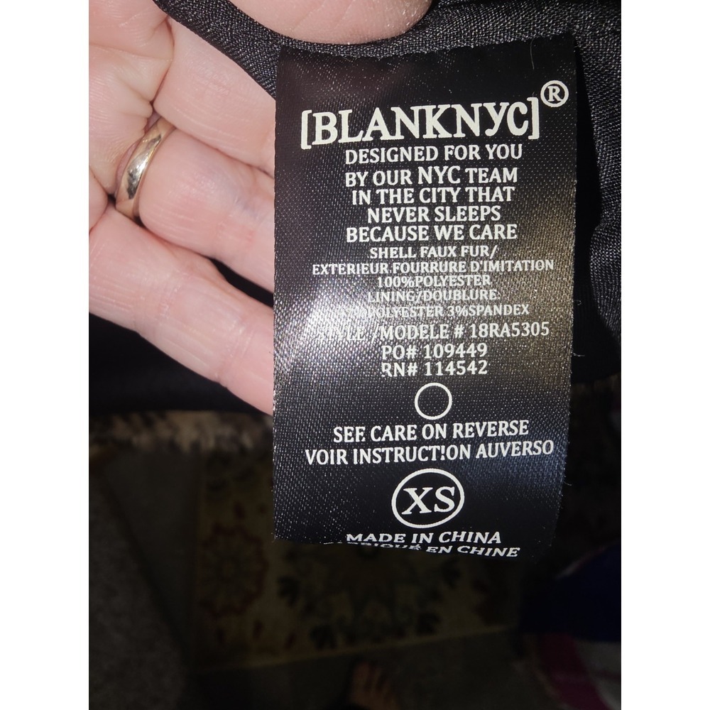 BlankeNYC Women's XS Faux Fur Coat Leopard Print - Picture 2 of 16